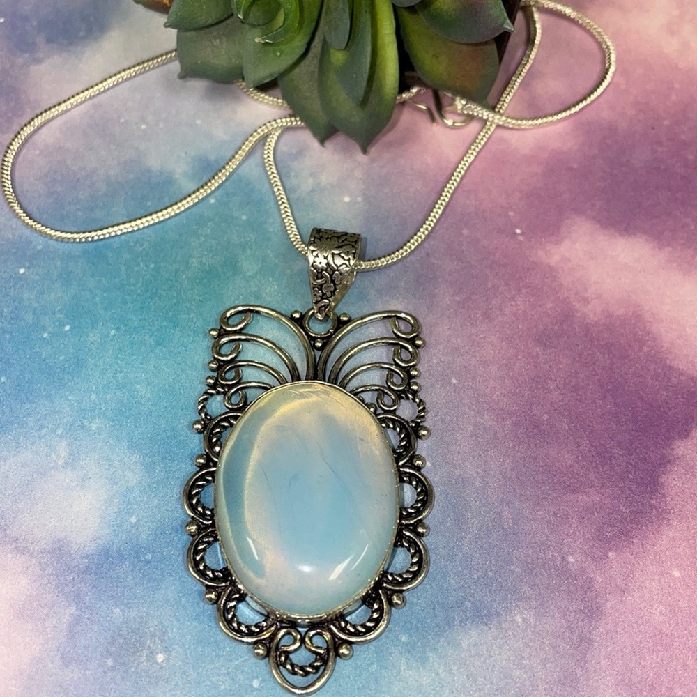 Opalite Pendant Necklace - Picture 2 of 8